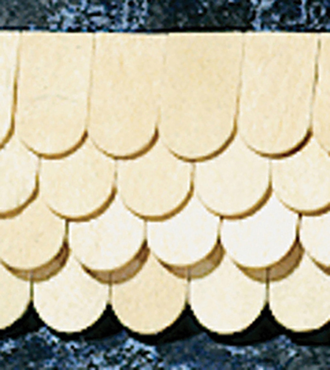 Dollhouse Miniature Half Scale Fishscale Shingles by Houseworks - Etsy