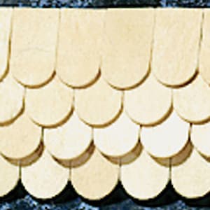 Dollhouse Miniature Half Scale Fishscale Shingles by Houseworks