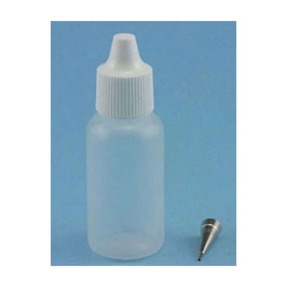 One Half Ounce Squeeze Plastic Bottle with Metal Tip for Dollhouse  Miniature Glue by Jacquard