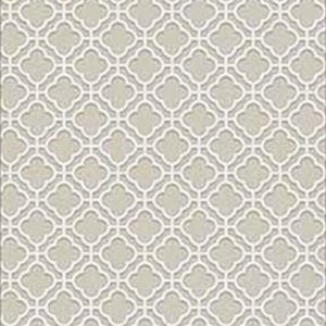 Dollhouse Miniature 1:12 Scale Wallpaper Rose Hill Trellis Grey Beige