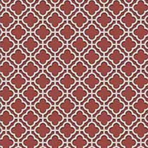 Dollhouse Wallpaper Rose Hill Trellis Red