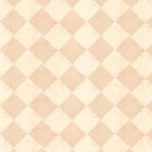Dollhouse Wallpaper Diamond Tile Light Beige Flooring or Wallpaper Tile