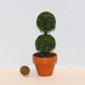 Dollhouse Miniature Green Topiary Plant by Model Builders Supply