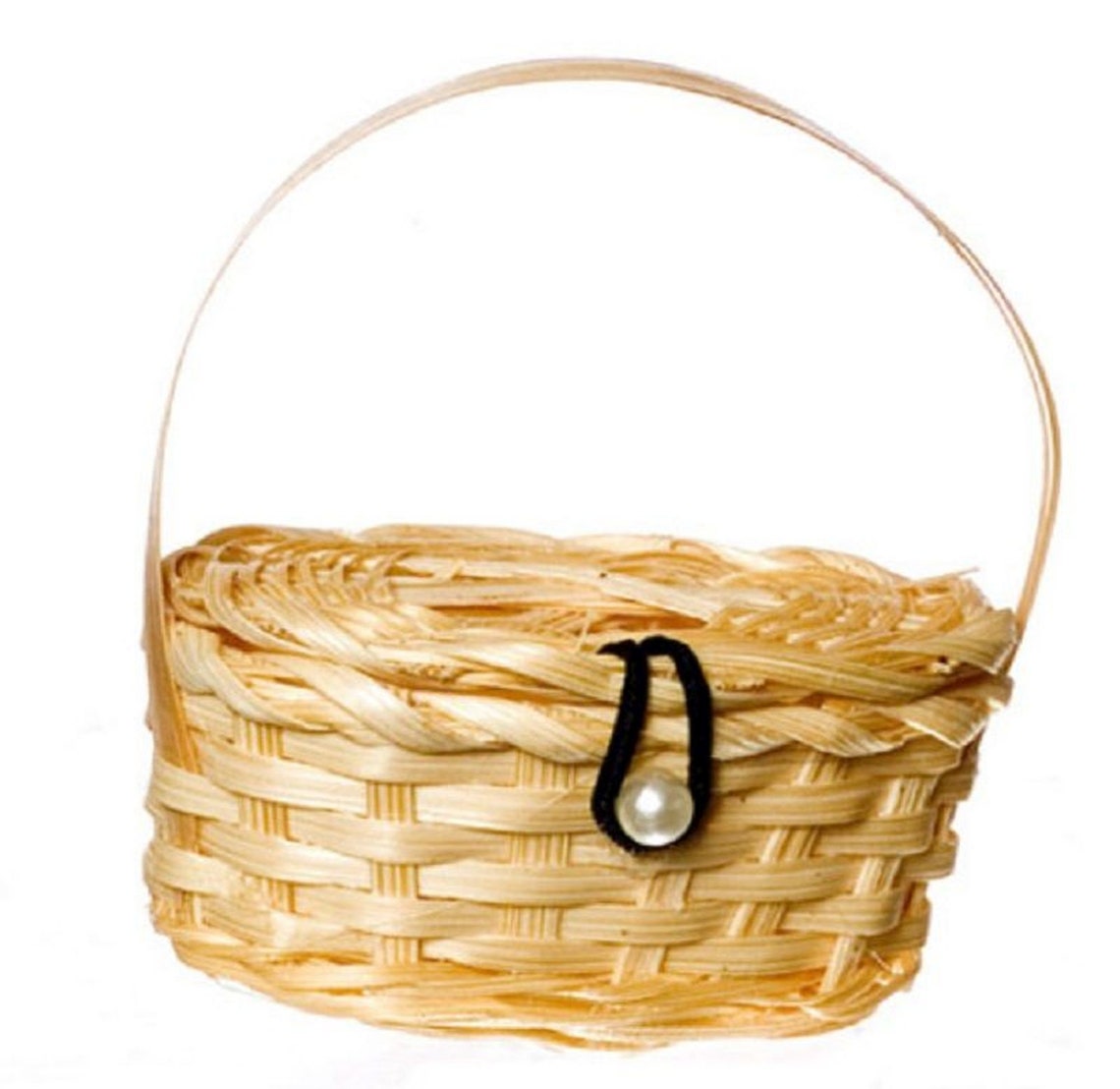 Dollhouse Miniature Picnic Basket With Lid Etsy