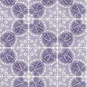 Dollhouse Miniature 1:12 Scale Wallpaper or Flooring Rose Hill Tile Purple