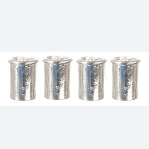 Dollhouse Miniature 4 Metal Cans by Falcon Miniatures