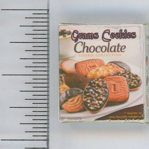 Dollhouse Miniature 1:12 Scale Box of Gourmet Cookies