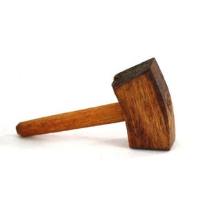 Dollhouse Miniature Wood Carver's Mallet by Sir Thomas Thumb