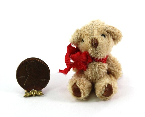 teddy bear with red ribbon