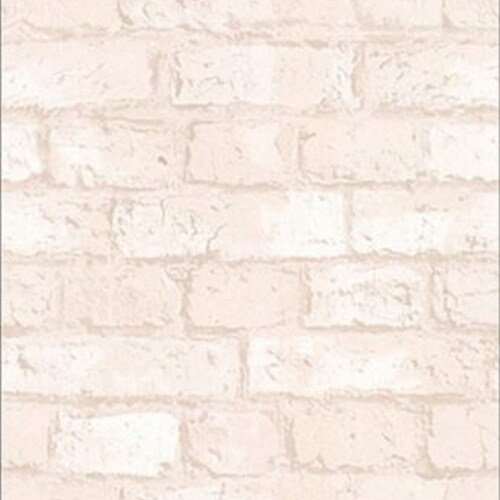 Dollhouse Wallpaper Weathered Brick in White Etsy