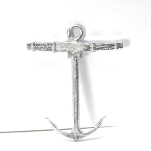 Dollhouse Miniature Large Boat Anchor in Metal