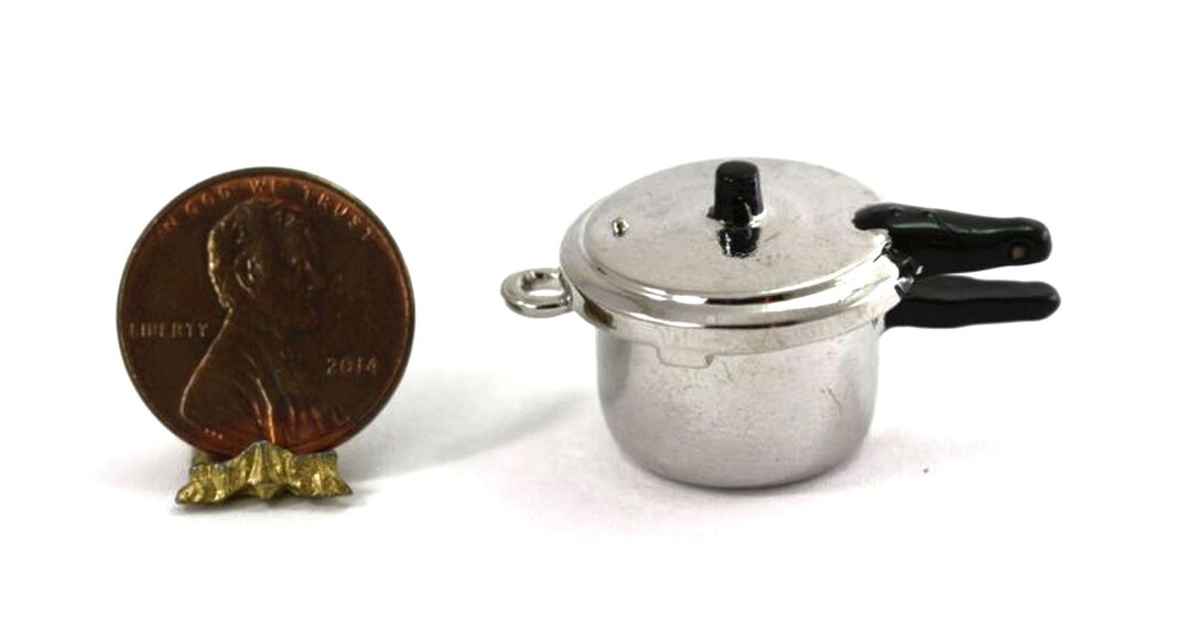 Miniature Silver Metal Pressure Cooker Pot With Lid - Etsy