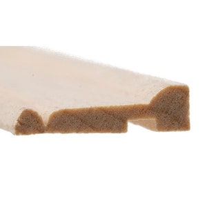 Dollhouse  Baseboard Molding with Quarter Round Base Trim Attached