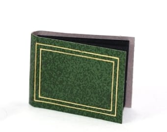 Miniature Green Photo Album or Scrapbook