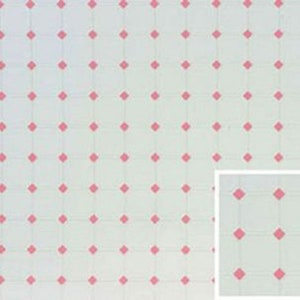 Dollhouse Miniature Pink Diamond White Tile Flooring