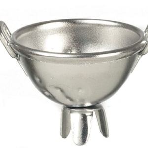 Dollhouse Miniature Silver Food Colander