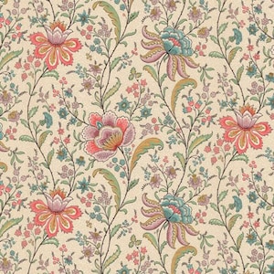 Dollhouse Wallpaper Vintage Floral Fantasy Wallpaper by Bradbury and Bradbury