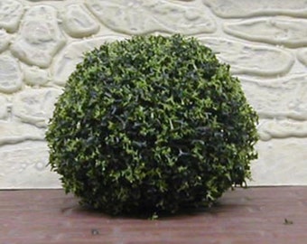 Dollhouse Miniature Set of 2 Green Landscaping Bushes