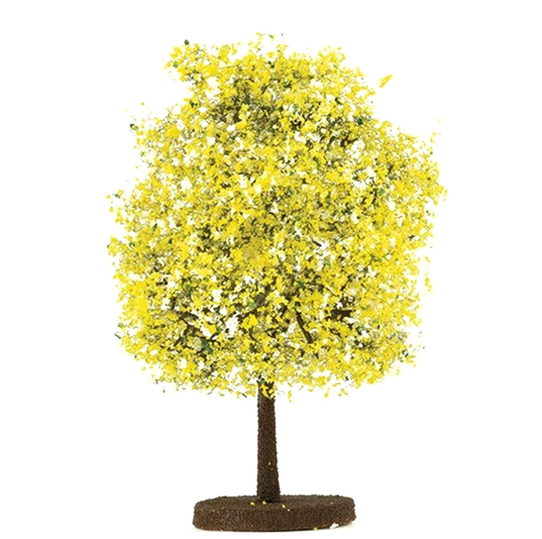 Miniature 6 in Tall Flowering Yellow Tree by Creative Accents - Etsy
