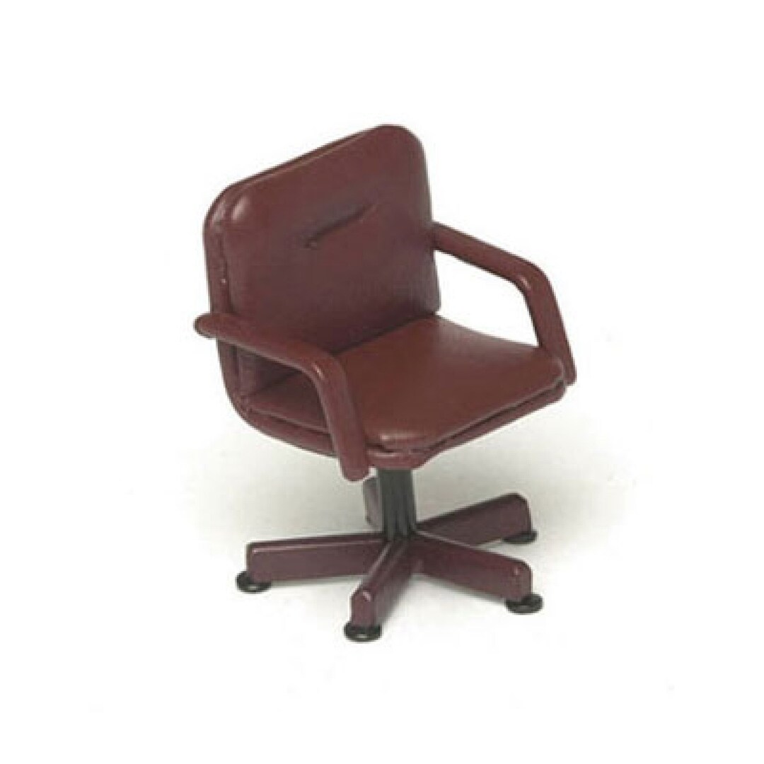 Miniature Low Back Chair in Red Leather - Etsy
