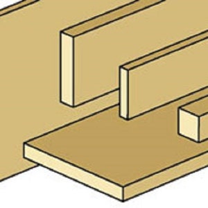 Dollhouse Miniature Strip Wood