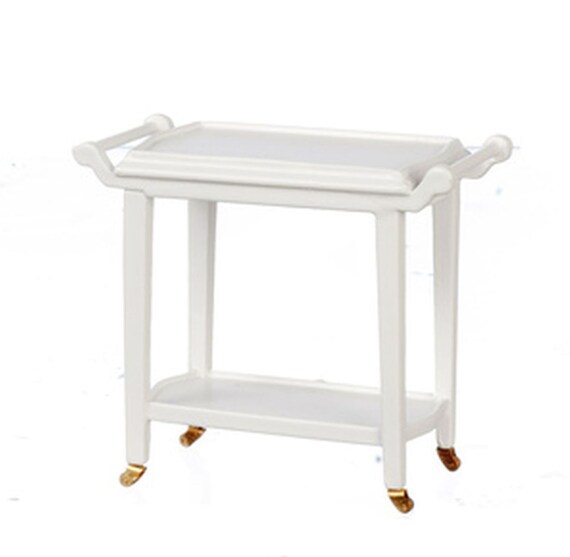 DOLL HOUSE MINIATURE LITTLE WHITE SQUARE TOY BOX Shop Only Authentic we