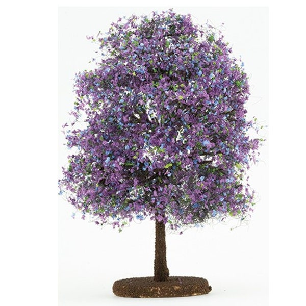 Dollhouse Miniature Small Purple Flowering Tree by Creative Accents
