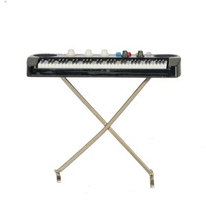Dollhouse Miniature Keyboard with Case
