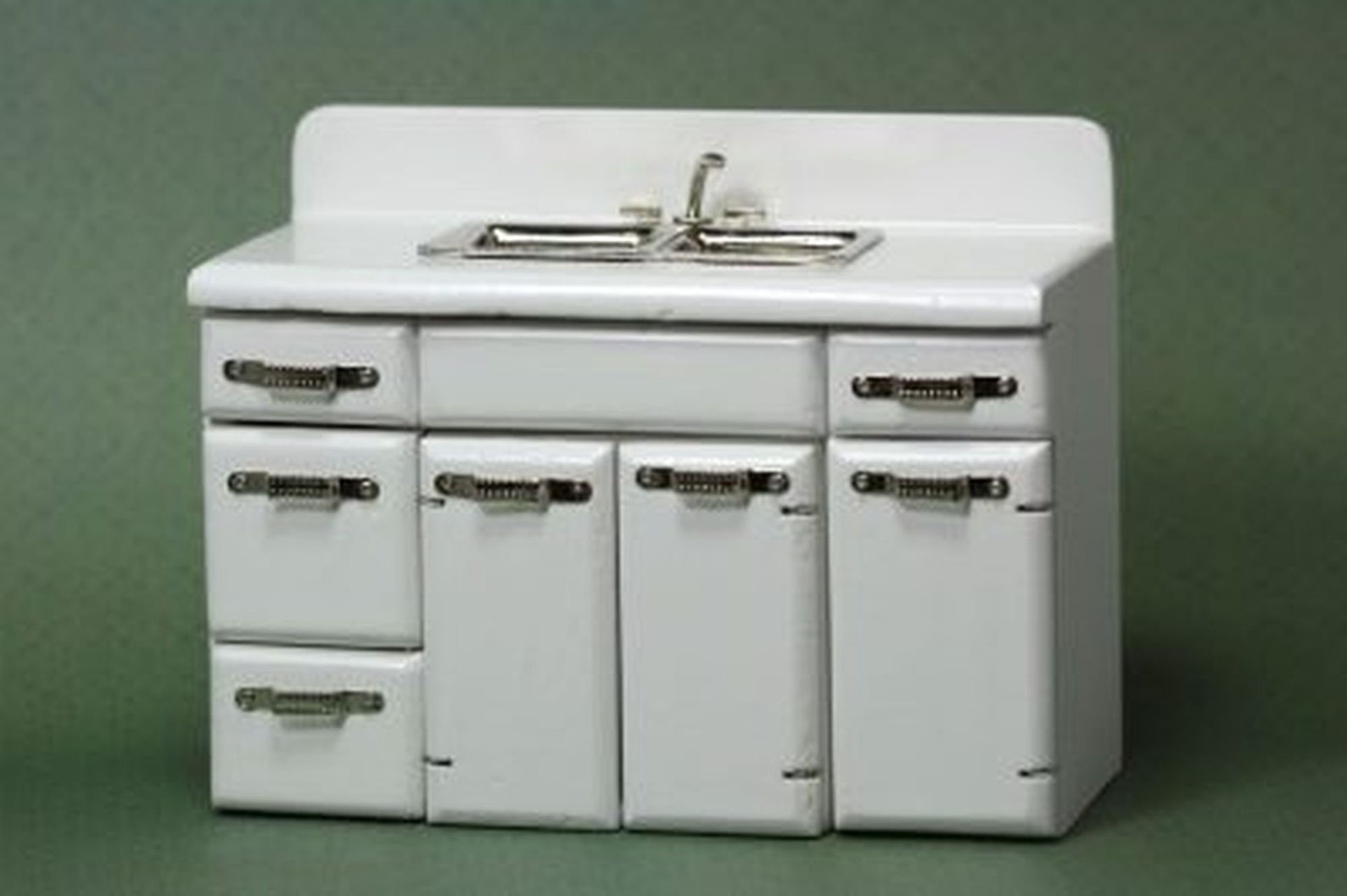 Dollhouse Miniature Retro Kitchen Sink by Town Square Etsy UK