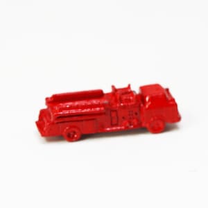 Dollhouse Miniature Hand Painted Red Fire Engine Truck