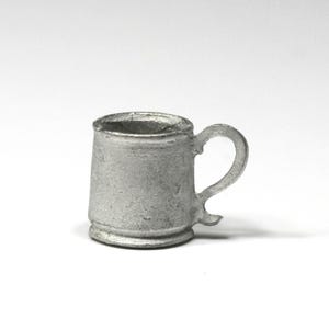Dollhouse Miniature Mug in Pewter Metal