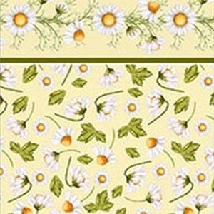 Dollhouse 1:12 Scale Wallpaper - Daisy Yellow on Yellow Floral