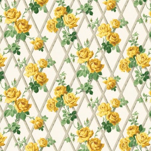 Dollhouse Wallpaper Rosy Trellis by Bradbury & Bradbury