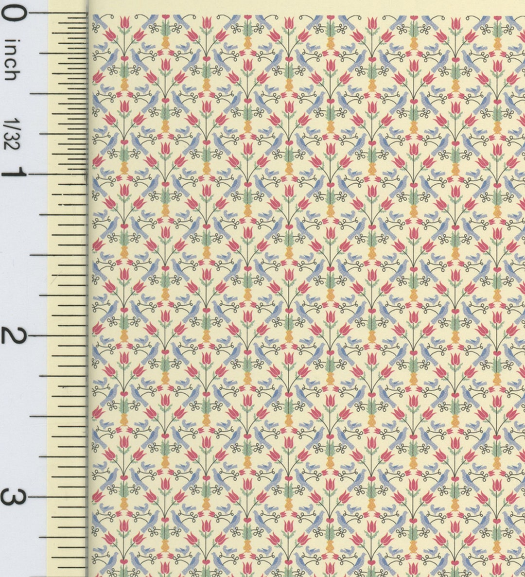 Dollhouse Wallpaper Half Scale Pennsylvania Dutch Etsy