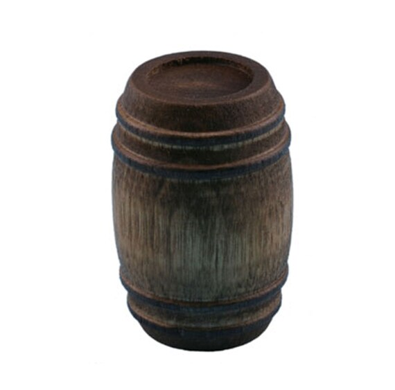 1.12 Scale Wooden barrel with Lid Dolls House Miniatures 