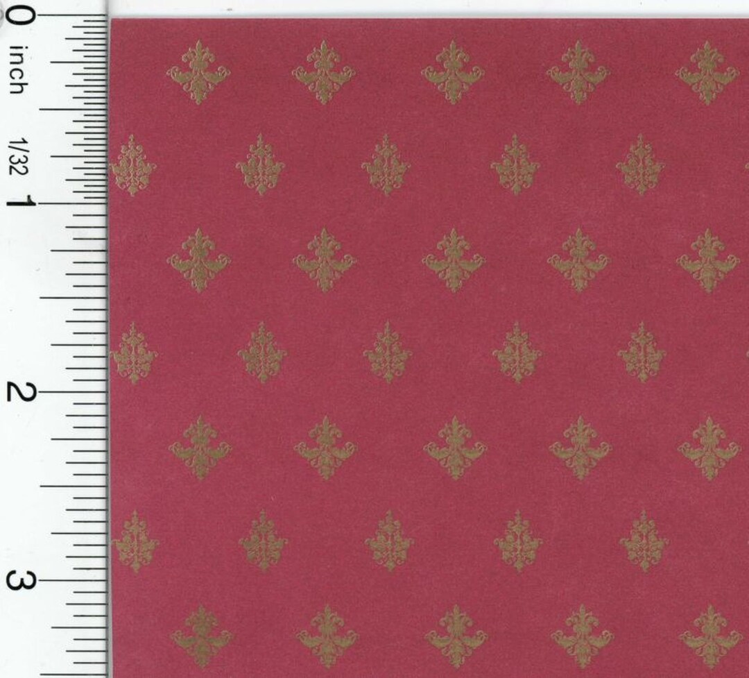 Dollhouse Wallpaper Majestic in Red by Scalamandre - Etsy