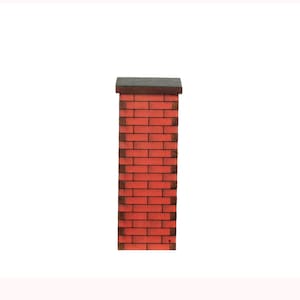 Dollhouse Miniature Large Brick Column by Alessio Miniatures