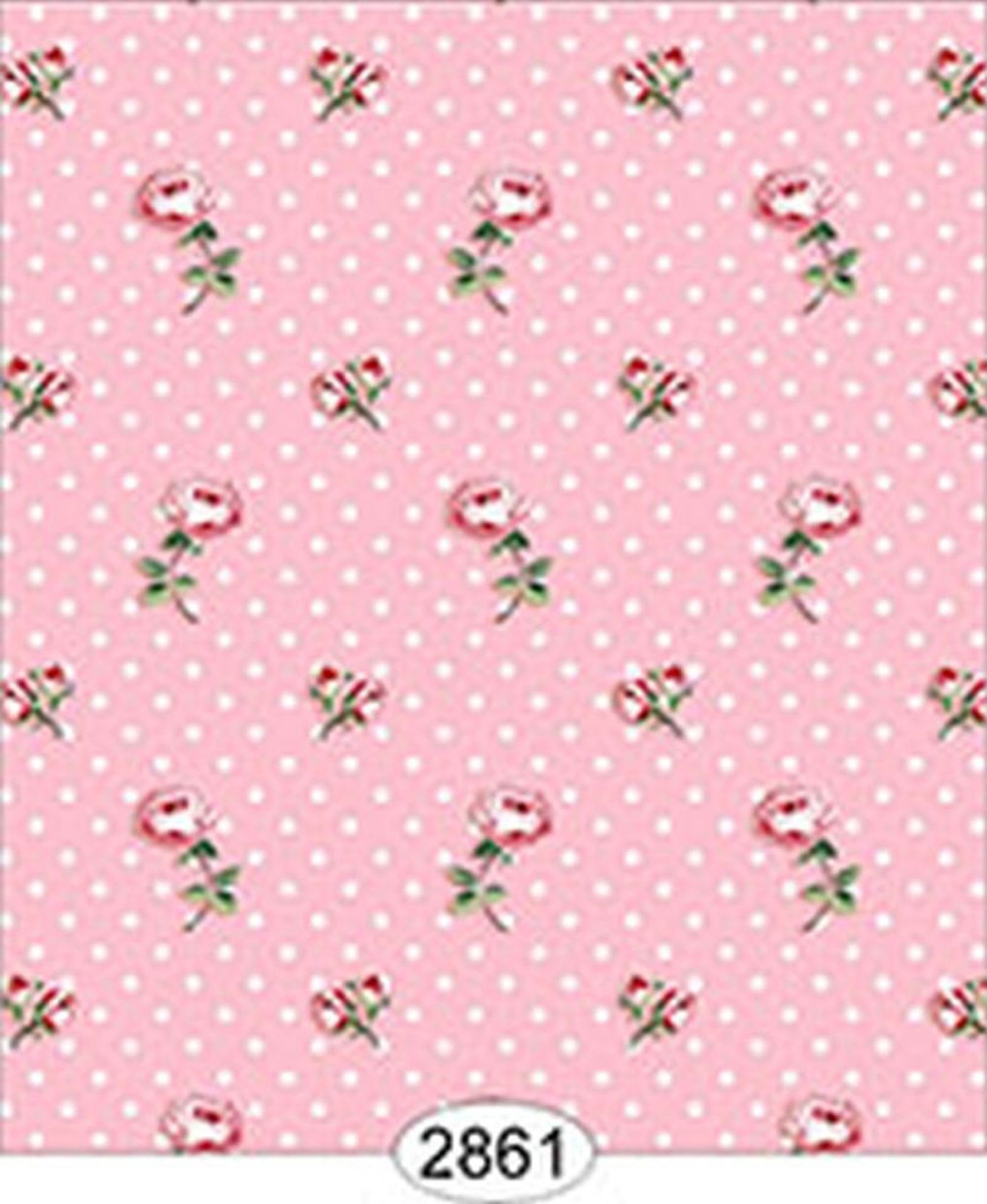 Dollhouse Wallpaper Cottage Chic Toss on Pink - Etsy