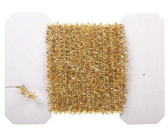 Miniature Christmas Gold Tinsel Garland (2 Yards)