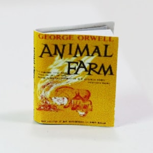 Dollhouse Miniature Famous George Orwell  Book