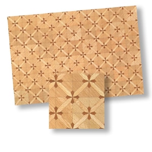 Dollhouse Half Scale Parquet Flooring Sheet by World Model
