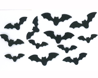 Dollhouse Miniature Set of 10 Paper Bats for Halloween
