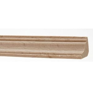 Dollhouse Miniature Large Hardwood Cornice Crown Molding 3/8 inch