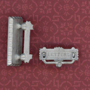 Dollhouse Miniature Letter Plate and Boot Scraper by Phoenix Models