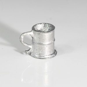 Dollhouse Miniature Pewter Metal Beer Mug