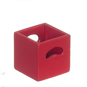 Dollhouse Miniature Storage Box Red by Town Square Miniatures