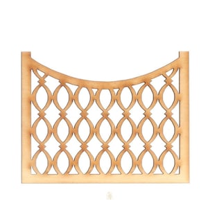 Dollhouse Miniature Set of 4 Wooden Fence Rails