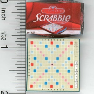 Dollhouse Miniature Famous Children&#39;s Word Board Game by Cindi&#39;s Mini&#39;s