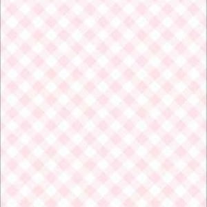 Dollhouse 1:12 Scale Wallpaper - Daniella Plaid - Pink No Border