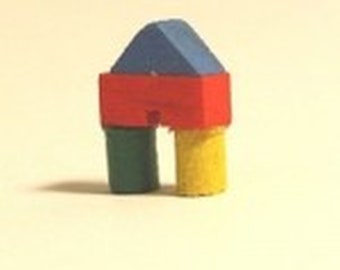 Dollhouse Miniature Children's Colorful Building Blocks